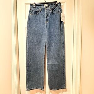 Etica Stanton Relaxed fit wide leg Denim Jeans. Size 26. Arcadia color NWT
